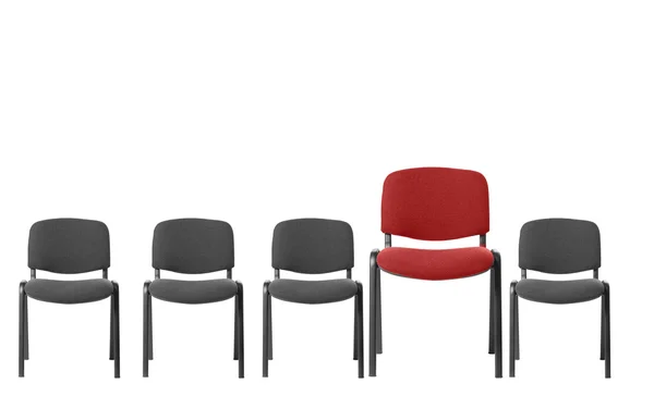 Унікальний червоний стілець — стокове фото