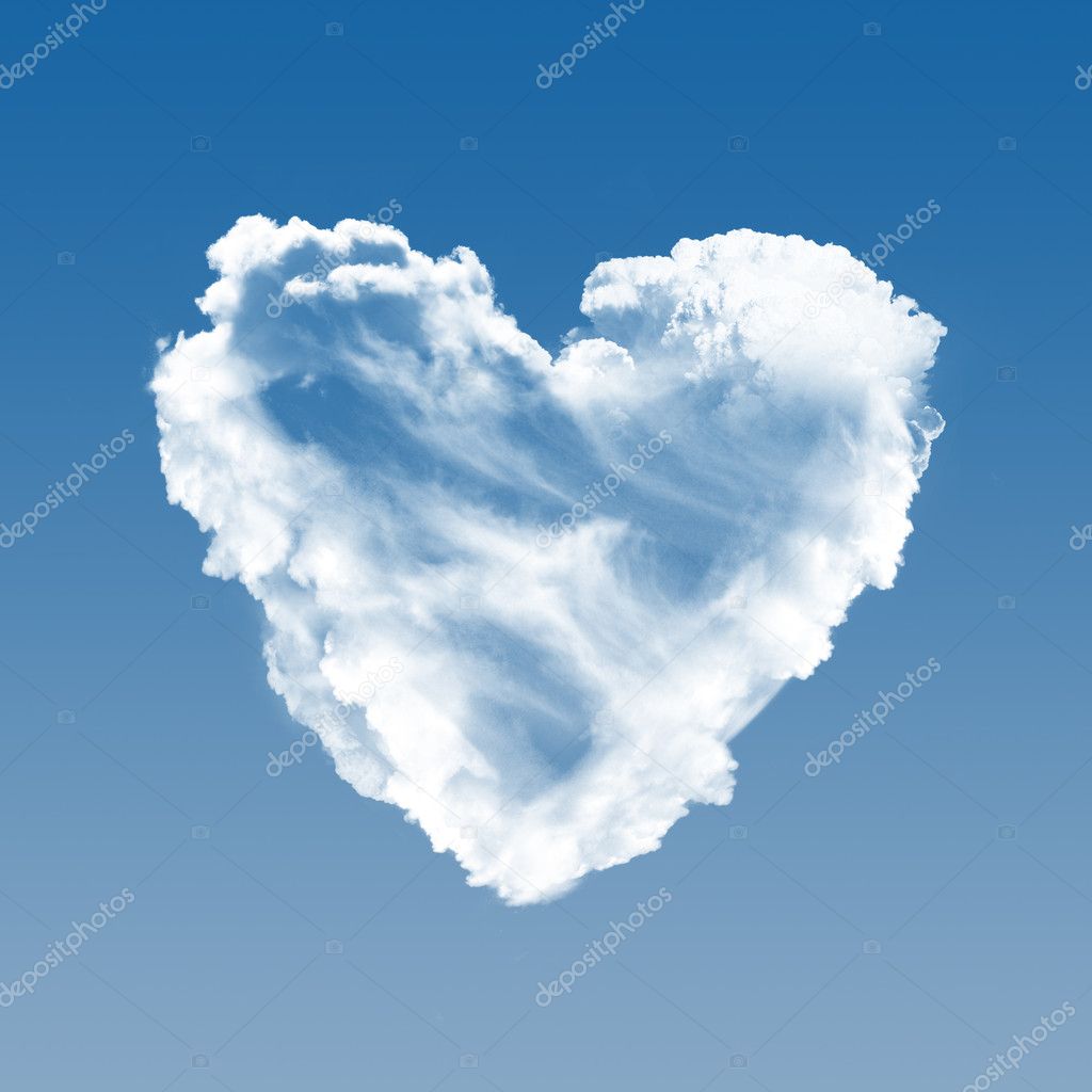 Heart from clouds