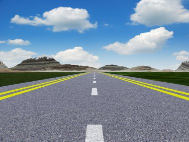 Asphalt road clipart