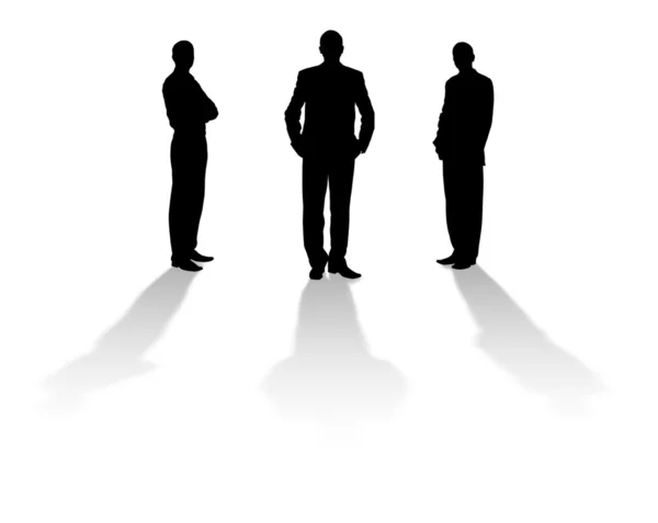 Silhouette of the men — Stock Photo, Image
