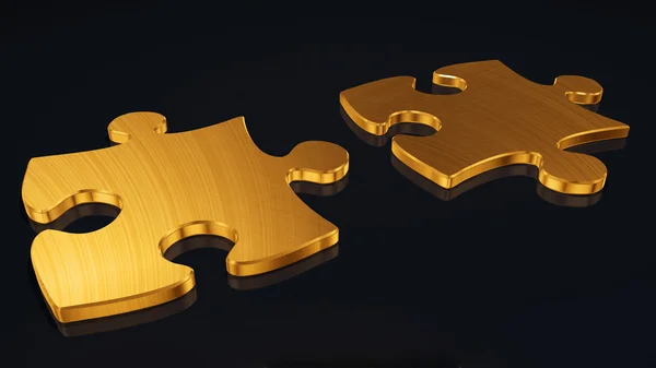 Quebra-cabeças de um ouro — Fotografia de Stock