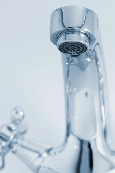 Tap with drop water — Stock Photo, Image