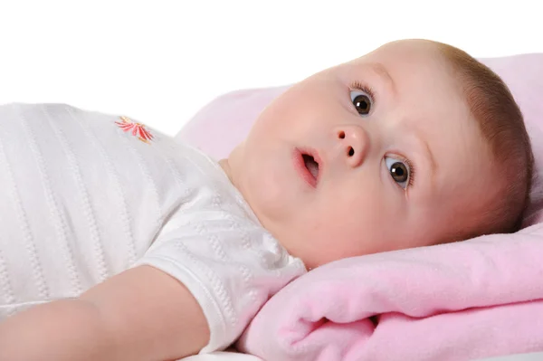 The baby lays — Stock Photo, Image