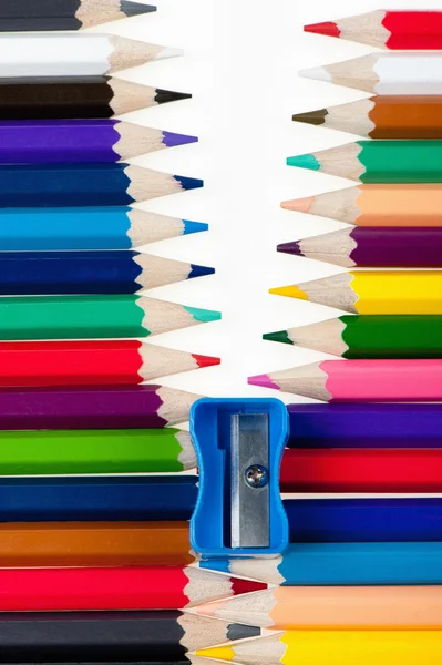 Uzávěr z barevné tužky — Stock fotografie