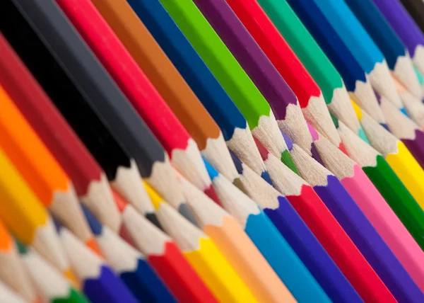 Fondo de lápices de color — Foto de Stock