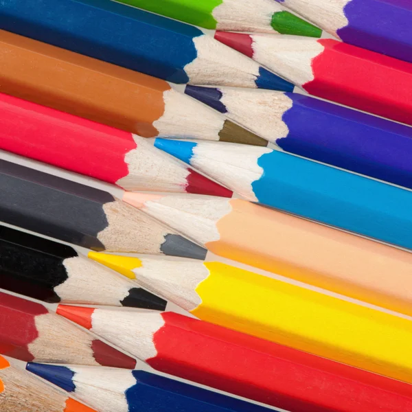 Fondo de lápices de color — Foto de Stock