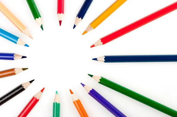 Cerchio da matite di colore — Foto Stock
