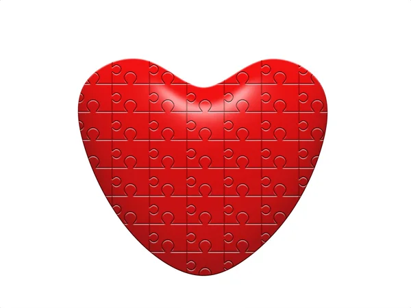 Puzzle srdce — Stock fotografie