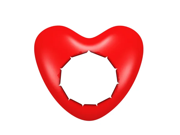 심장 구조를 가진 3d 퍼즐 — 스톡 사진