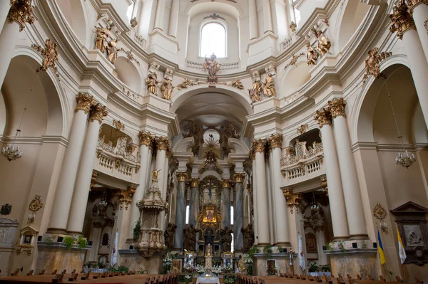 stock image Interior of ancient church