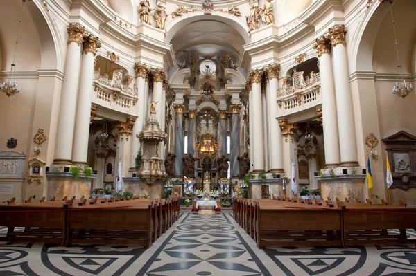 stock image Interior of ancient church