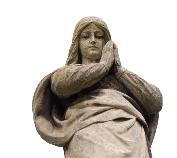 Pomnik pani z guadalupe na cmentarzu — Zdjęcie stockowe