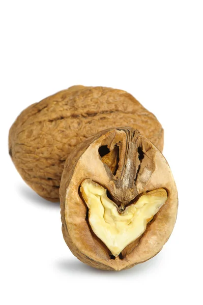 Split walnut — Stock Photo, Image