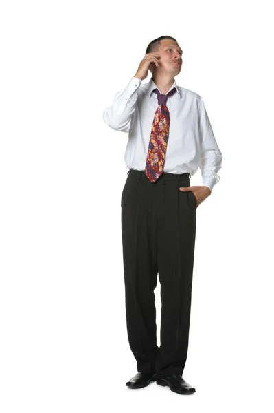 De zakenman in een shirt en een stropdas — Stok fotoğraf