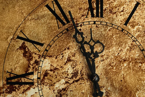 Staré hodiny s texturou — Φωτογραφία Αρχείου