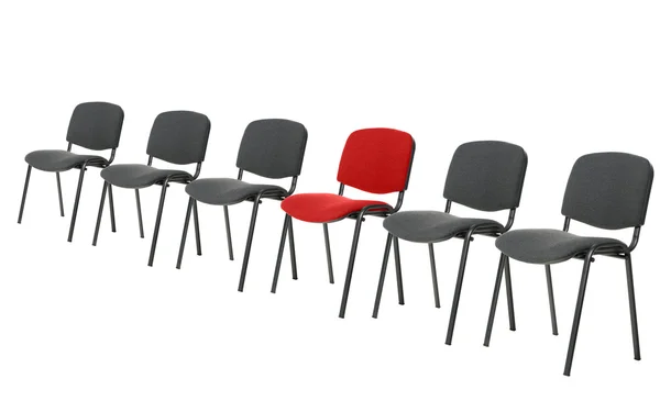 Einzigartiger roter Stuhl — Stockfoto