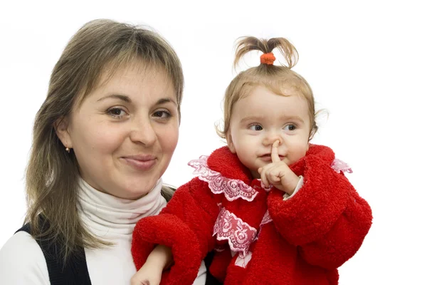 Moeder en dochter Rechtenvrije Stockfoto's