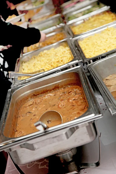 Canteen Buffet Different Meals Can Seen — Stock Photo, Image