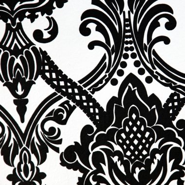 Close-up - Wallpaper or fabric pattern in black and white clipart