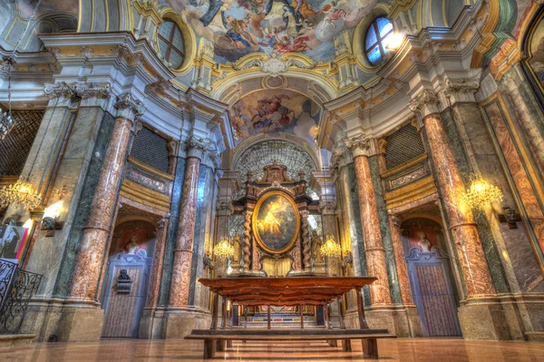 Santa Maria Maddalena Kerk Interieur Alba Italië — Stockfoto