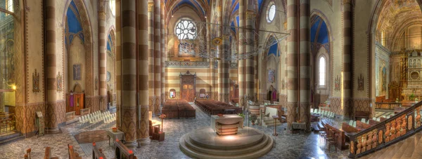 Vnitřní Pohled Katedrála San Lorenzo Aka Alba Katedrála Alba Itálie — Stock fotografie