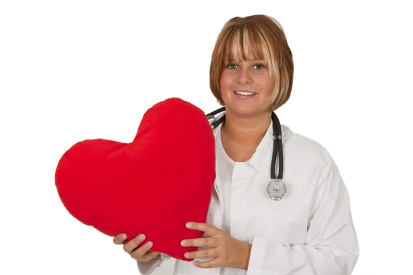 Doutor com coração — Fotografia de Stock