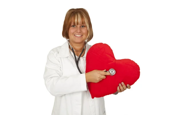 Medico con cuore — Foto Stock