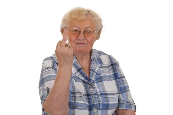 Middle finger sign — Stock Photo, Image