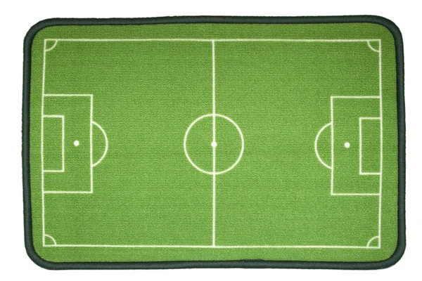 Floor Mat Shows Soccer Field — Stock Photo, Image