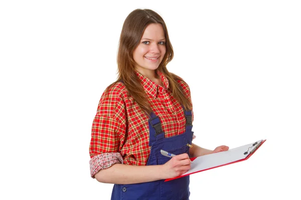 Young friendly craftswoman — Stock Photo, Image