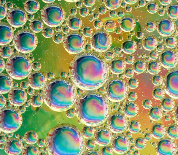 Psychedelic Oil and Water Bubbles — Stock Photo, Image