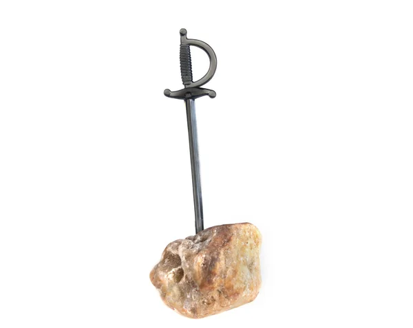 Espada de Cocktail na Pedra — Fotografia de Stock
