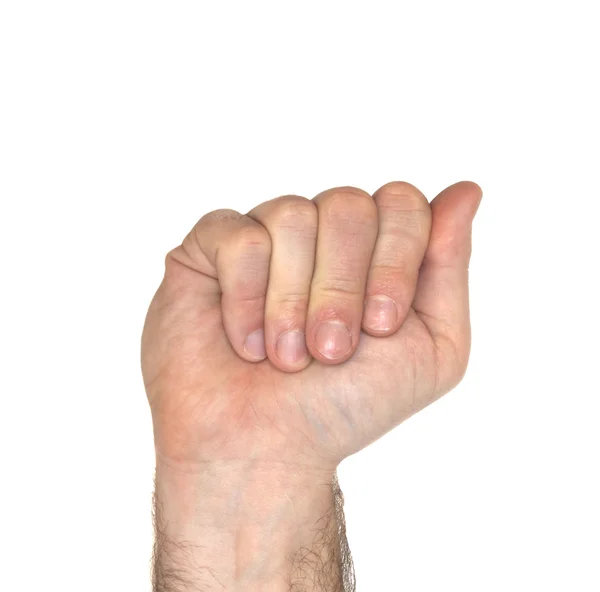 Língua gestual americana carta um — Fotografia de Stock
