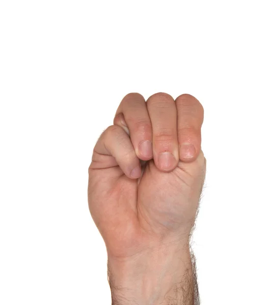 ASL буквою М — стокове фото