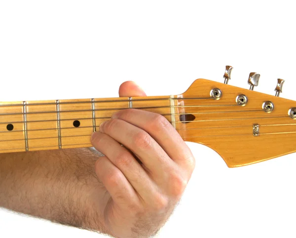 Gitarr ett ackord — Stockfoto