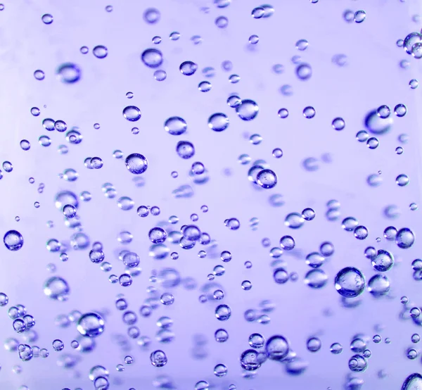 Clear Bubbles in Purple Gel — Stock Photo, Image