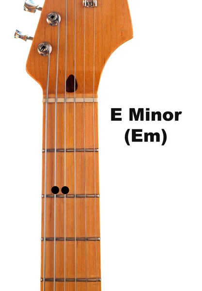 EM gitarr ackord diagram — Stockfoto