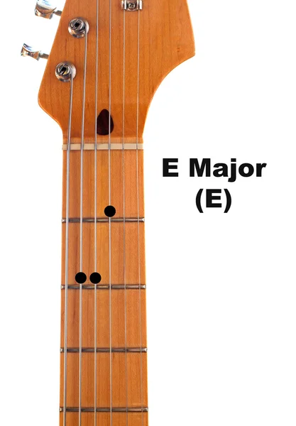 E Major Guitar akkord Diagram - Stock-foto