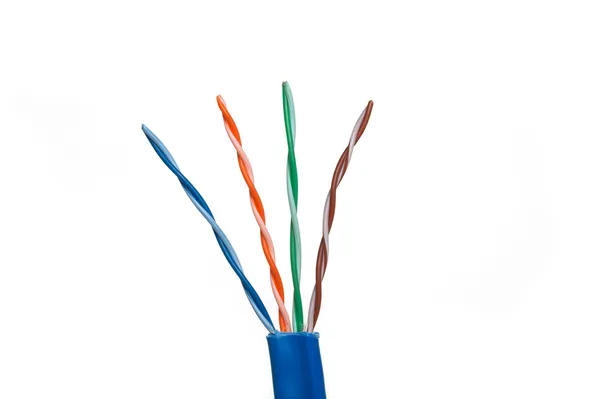 Category 6 Network Cable Twisted Pairs Stock Picture
