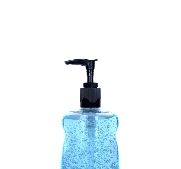 Toppen av hand sanitizer flaska Stockbild