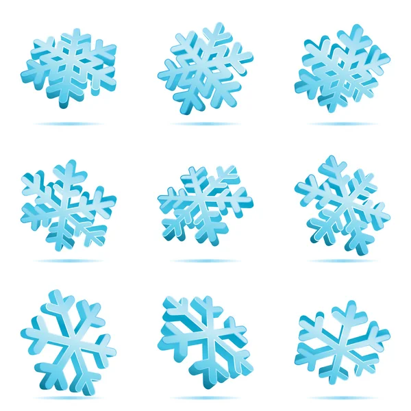 Icono de copo de nieve — Archivo Imágenes Vectoriales
