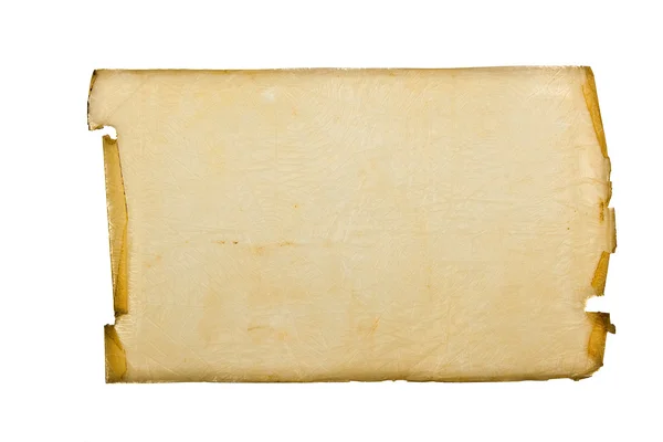 Лист старого пергамента — стоковое фото