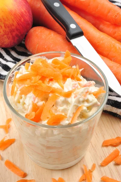 Fresh home made coleslaw in a bowl Royalty Free Stock Images