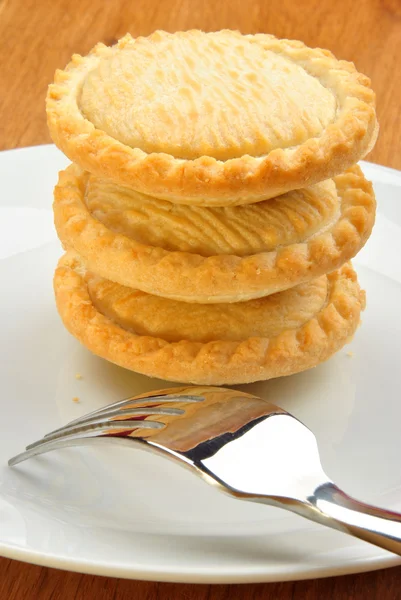 Huisgemaakte gehakt pie op een plaat — Stockfoto