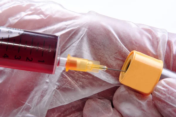 Bazı Insan Kanı Test Için Hazır Olun — Stok fotoğraf