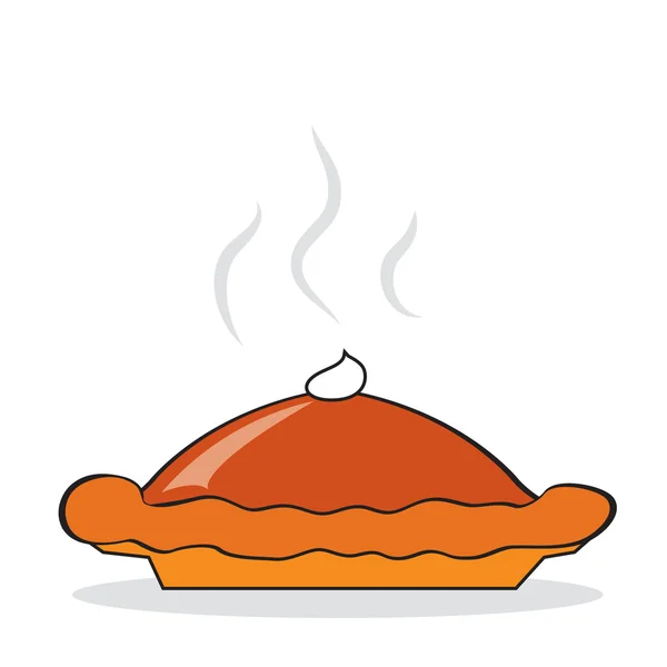 Гарячі гарбузовий пиріг — стоковий вектор