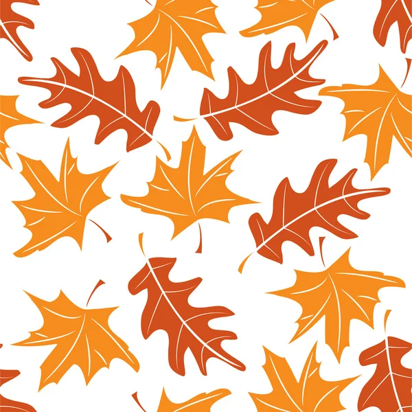 Seamless autumnal pattern — Stock Vector