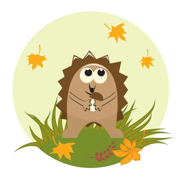 Drăguț arici mic — Vector de stoc