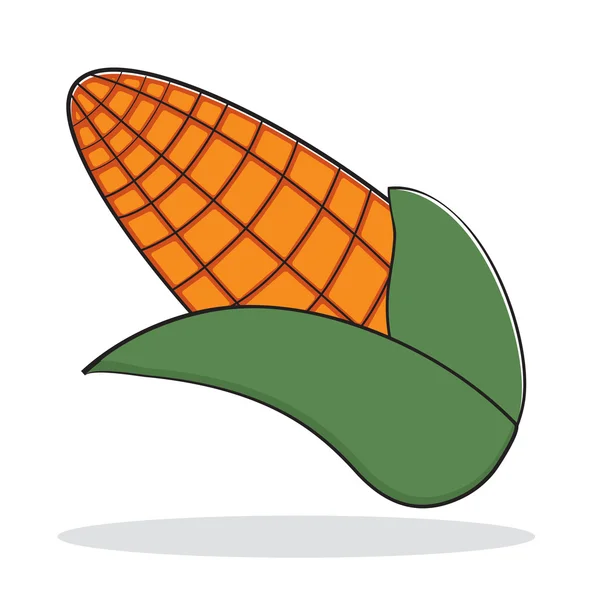 橙色抽象玉米 — 图库矢量图片