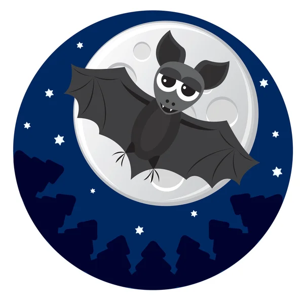 Pipistrello carino — Vettoriale Stock